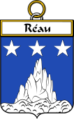 French Coat of Arms Badge for Réau