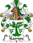 German Wappen Coat of Arms for Kampe