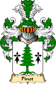 French Family Coat of Arms (v.23) for Pinot
