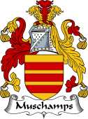 English Coat of Arms for Muschamps