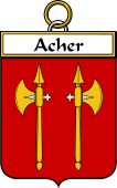 French Coat of Arms Badge for Acher