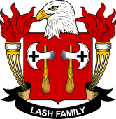Coat of arms used by the Lash family in the United States of America