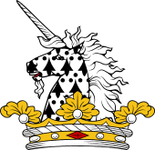 Family crest from Scotland for Richardson (Lord Cramond)