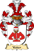 v.23 Coat of Family Arms from Germany for Vetter