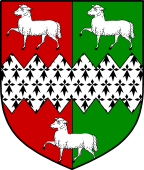English Family Shield for Pease