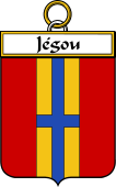 French Coat of Arms Badge for Jégou