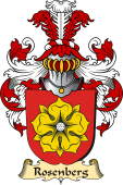 v.23 Coat of Family Arms from Germany for Rosenberg