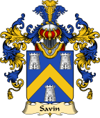 French Family Coat of Arms (v.25) Savin