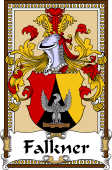 German Coat of Arms Wappen Bookplate  for Falkner