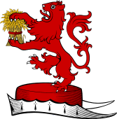 Family crest from Ireland for Murphy or O'Morchoe (Wexford)