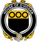 Irish Coat of Arms Badge for the O'HOGAN family