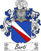 Araldica Italiana Coat of arms used by the Italian family Berti