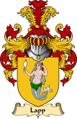 English Coat of Arms (v.23) for the family Lapp