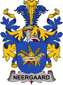 Coat of arms used by the Danish family Neergaard or Norgaard