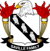 Coat of arms used by the Saville family in the United States of America