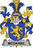 Irish Coat of Arms for McDaniel or Daniel