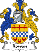 English Coat of Arms for the family Rowan