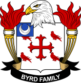 Coat of arms used by the Byrd family in the United States of America