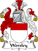 English Coat of Arms for Worseley or Worsley