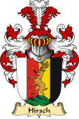 v.23 Coat of Family Arms from Germany for Hirsch