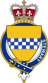 British Garter Coat of Arms for Stewart (Scotland)