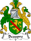 English Coat of Arms for Beaupre
