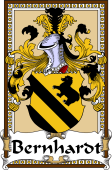 German Coat of Arms Wappen Bookplate  for Bernhardt