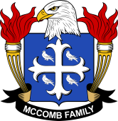 Coat of arms used by the McComb family in the United States of America