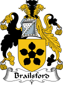 English Coat of Arms for the family Brailsford