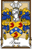 Scottish Coat of Arms Bookplate for Drever