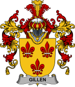 Irish Family Coat of Arms (v.25b) Gillen or O'Gillen
