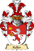 v.23 Coat of Family Arms from Germany for Keller