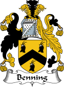 English Coat of Arms for the family Benning