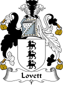 English Coat of Arms for Lovet or Lovett
