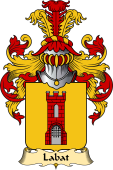 French Family Coat of Arms (v.23) for Labat (t)