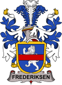 Coat of arms used by the Danish family Frederiksen or Lövenfeld