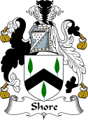 English Coat of Arms for the family Shore