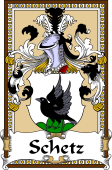 German Coat of Arms Wappen Bookplate  for Schetz
