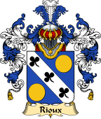 French Family Coat of Arms (v.25) Rioux