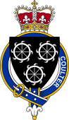 Families of Britain Coat of Arms Badge for: Coulter or Coulthard (England)