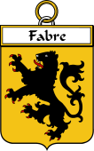 French Coat of Arms Badge for Fabre
