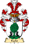 v.23 Coat of Family Arms from Germany for Fecht