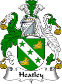 English Coat of Arms for the family Heatley