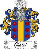 Araldica Italiana Coat of arms used by the Italian family Ghetti