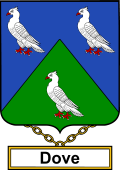 English Coat of Arms Shield Badge for Dove