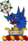 Family crest from Ireland for Marsh (Queen`s co.)