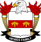 Coat of arms used by the Hewes family in the United States of America