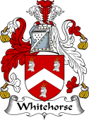 English Coat of Arms for the family Whitehorse