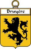 French Coat of Arms Badge for Bruyère
