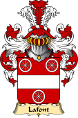 French Family Coat of Arms (v.23) for Lafont